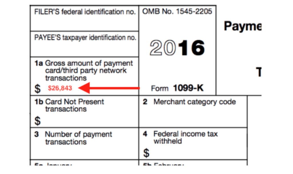 Form 1099-K Gross Earnings