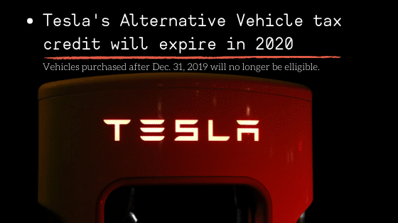 2019 tax changes tesla electric vehicle credit