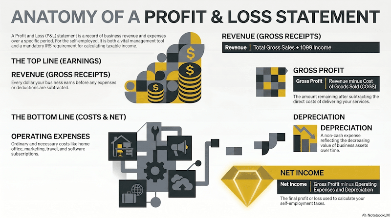 shared economy tax profit and loss infographic