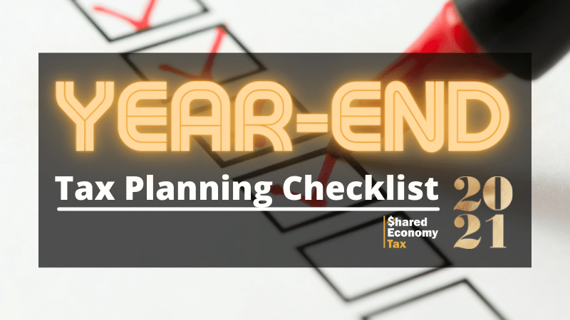 year-end tax planning checklist