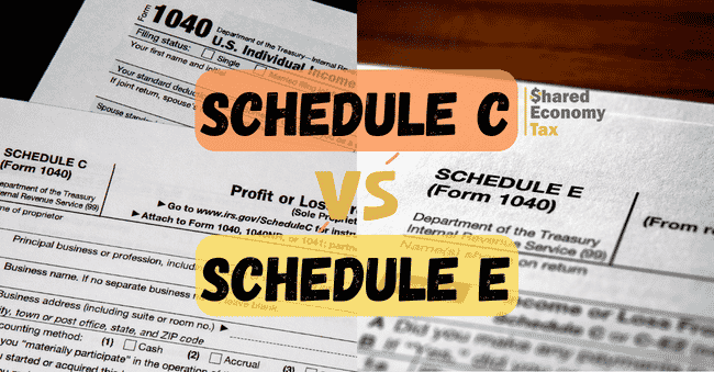schedule c vs schedule e